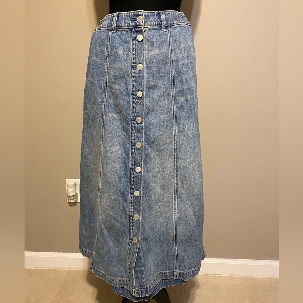 Gap vintage denim maxi skirt size S